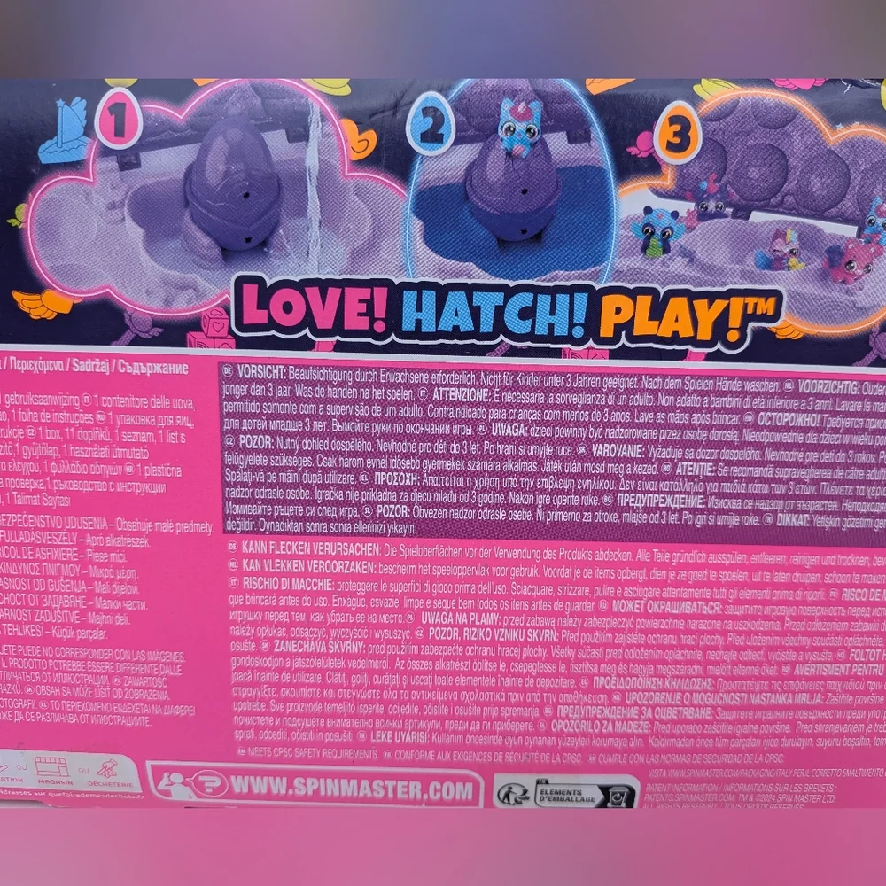 Hatchimals Alive, Neon Rainbow Egg Carton Toy